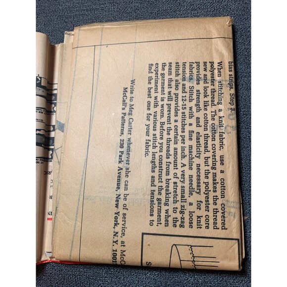 McCalls 3253 Vintage Sewing Pattern Dress Pants Size 10 uncut 1970s - Picture 3 of 5